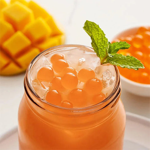 Peach POPPING BOBA : 3.3 Kg bottle