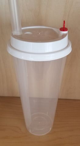 Slim Plastic Cups: 700ml (24oz cups)